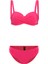 Aquaviva Kadın Fuşya Biana Dönen Straplez Bikini Takımı 1