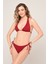 Aquaviva Kadın Bordo Yanı Ipli Üçgen String Bikini Takımı 2