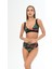 Aquaviva Kadın Siyah Yaprak Desen Ayar Askılı Marinella Bikini Takımı 1