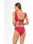 Aquaviva Kadın Vişne Sırt Bağcıklı Bralet Bikini Takımı 4