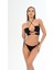 Aquaviva Kadın Siyah Fitilli Çapraz Ipli Barbara Dekolte Bikini Takımı 1