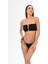 Aquaviva Kadın Siyah Luıza Straplez Sürgülü Brezılıan Fırfırlı Bikini Takımı 1