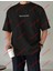 Spectacular Siyah Baskılı Oversize Yıkamalı Tshirt Siyah 3