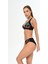 Aquaviva Kadın Siyah Yaprak Desen Ayar Askılı Marinella Bikini Takımı 3