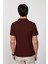 Erkek Regular Fit Klasik Kesim %100 Pamuk Düz Pike Bordo polo Yaka Tişört 5