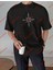 Pusula Baskılı Tshirt Siyah 1