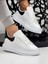 Unisex Beyaz Siyah Spor Ayakkabı Sneaker 1