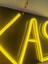 Kasa Yazılı Neon Tabela 30X15CM (3mm Siyah Mdf Üzeri) 3