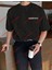 Essentials 303 Kısa Kollu Bisiklet Yaka Siyah Tshirt 5