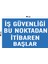 Metal Iş Güvenliği Bu Noktadan Itibaren Başlar 20CM x 30CM A4 Büyüklüğünde Uyarı Levhası Yönlendirme 1