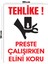 Metal Tehlike Preste Çalışırken Elini Koru 20CM x 30CM A4 Büyüklüğünde Uyarı Levhası Yönlendirme 1