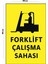 Metal Forklift Çalışma Sahası 20CM x 30CM A4 Büyüklüğünde Uyarı Levhası Yönlendirme Tabelası 1