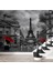 Dijital Baskılı Paris Eyfel Kulesi Manzaralı Duvar Kağıdı - 3D Duvar Kağıdı 2