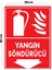 Metal Yangın Söndürücü 20CM x 30CM A4 Büyüklüğünde Uyarı Levhası Yönlendirme Tabelası 1