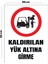 Metal Kaldırılan Yük Altına Girme 20CM x 30CM A4 Büyüklüğünde Uyarı Levhası Yönlendirme Tabelası 1