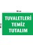Metal Tuvaletleri Temiz Tutalım 20CM x 30CM A4 Büyüklüğünde Uyarı Levhası Yönlendirme Tabelası 1