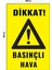 Metal Basınçlı Hava 20CM x 30CM A4 Büyüklüğünde Uyarı Levhası Yönlendirme Tabelası 1