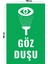 Metal Göz Duşu 20CM x 30CM A4 Büyüklüğünde Uyarı Levhası Yönlendirme Tabelası 1
