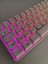 T60 Beyaz Renk Kırmızı Switch Rgb Mekanik Kablolu Driverli Oyuncu Klavyesi T60 Mini Türkçe Q Klavye 4