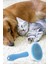 Kedi Köpek Tüy Toplayıcı Kendini Temizleyebilen Ergonomik Saplı Kullanımı Rahat Tarak Mavi 1