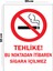 Metal Tehlike Bu Noktadan Itibaren Sigara Içilmez 20 x 30 cm A4 Büyüklüğünde Uyarı Levhası Yönlen 1