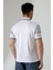 Fermuar Detaylı Desenli Pamuklu Polo Yaka T-Shirt 2