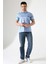 Fermuar Detaylı Desenli Pamuklu Polo Yaka T-Shirt 1