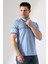 Fermuar Detaylı Desenli Pamuklu Polo Yaka T-Shirt 4