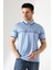 Fermuar Detaylı Desenli Pamuklu Polo Yaka T-Shirt 5