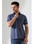 Fermuar Detaylı Desenli Pamuklu Polo Yaka T-Shirt 4