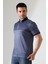 Fermuar Detaylı Desenli Pamuklu Polo Yaka T-Shirt 5