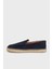Deri ve Süet Karışımlı Hasır Detaylı Espadril Erkek Espadril 50541781 401 3