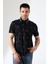 Erkek Yakası Çıt Çıt ve Fermuar Detaylı, Desenli Polo Yaka T-Shirt 2