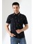 Erkek Yakası Çıt Çıt ve Fermuar Detaylı, Desenli Polo Yaka T-Shirt 4