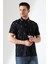 Erkek Yakası Çıt Çıt ve Fermuar Detaylı, Desenli Polo Yaka T-Shirt 5
