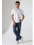 Erkek Yakası Çıt Çıt ve Fermuar Detaylı, Desenli Polo Yaka T-Shirt 1
