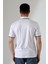 Erkek Yakası Çıt Çıt ve Fermuar Detaylı, Desenli Polo Yaka T-Shirt 3