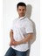 Erkek Yakası Çıt Çıt ve Fermuar Detaylı, Desenli Polo Yaka T-Shirt 4