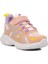 Pudra-Lila Cırtlı Hafif Çocuk Spor Ayakkabı 2351 F 1