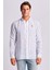 Ruck & Maul Çizgili % 100 Keten Relaxed Fit Logo Detaylı Gömlek Erkek Gömlek RMM027000018 24971 1