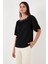 Güpürlü Regular Fit Kare Yaka Bluz Bayan Bluz 5869003 2