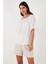 Güpürlü Regular Fit Kare Yaka Bluz Bayan Bluz 5869003 4