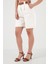 Pamuklu Relaxed Fit Yüksel Bel Kemerli Gabardin Short Bayan Şort 668YP4710 2