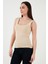 Streç Pamuklu Slim Fit Kare Yaka Kalın Askılı Atlet Bayan Atlet 25Y0266K1 2