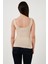 Streç Pamuklu Slim Fit Kare Yaka Kalın Askılı Atlet Bayan Atlet 25Y0266K1 4