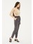 Comfort Fit Yüksek Bel Düz Paça Pantolon Bayan Pantolon 25Y0477K1 2