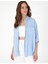 Kadın Açık Mavi Oversize Uzun Kollu Gömlek 50311567-VR003 3