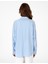 Kadın Açık Mavi Oversize Uzun Kollu Gömlek 50311567-VR003 5