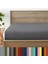 Mikrofiber Ekonomik Penye Lastikli Çarşaf Fitted Full Kenar Tek Kişilik Çarşaf Antrasit 160 x 200 1