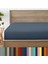 Mikrofiber Ekonomik Penye Lastikli Çarşaf Fitted Full Kenar Tek Kişilik Çarşaf Indigo 180 x 200 1